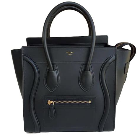 celine micro luggage bag black|celine micro handbags.